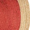 DecorAvenue Handmade Braided Jute Collection Classic Quality Made Natural Hand Woven with Solid Color view 3