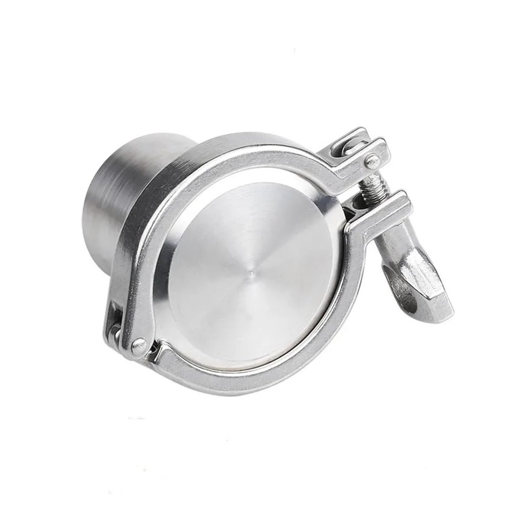 XBBZBL Sanitary clamp Union 19-108Mm Lengthening Pipe O/D Sanitary Weld Ferrule +End Cap + Tri Clamp + Silicon Gasket 304 Stainless Steel for Homebrew Home Brewing (Size : 63mmOD77.5mm)