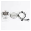 XBBZBL Sanitary clamp Union 19-108Mm Lengthening Pipe O/D Sanitary Weld Ferrule +End Cap + Tri Clamp + Silicon Gasket 304 Stainless Steel for Homebrew Home Brewing (Size : 63mmOD77.5mm) view 2