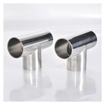 Sanitary clamp 19/25/32/38/45/51/63/76/89/102Mm Pipe OD Butt Weld Tee 3 Way Connector Sanitary Pipe Fitting SUS304 Stainless Homebrew Home brewing (Size : 63mm x 2mm)