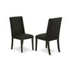 HomeStock Elegant 9-Piece Dining Set - Rectangular Table8 Parson Chairs - MahoganyLight Tan Finish view 3