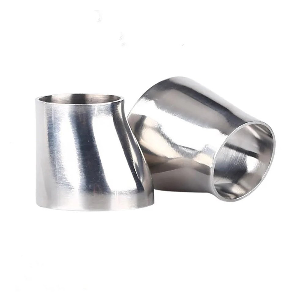 XBBZBL Sanitary clamp 1Pcs Sizes Reduce O.D 19Mm-89Mm 304 Stainless Steel Sanitary Weld Eccentric Reducer Pipe for Homewbrew Home Brewing (Size : 89mm to 32mm)