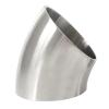 Sanitary clamp 19mm/25mm/32mm/38mm/45mm/51mm/63mm/76mm/102/108mm OD SS304 Stainless Steel Sanitary Weld 45 Degree Elbow Pipe Fitting Homebrew Home brewing (Size : 51mm x 1.5mm) view 3