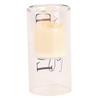 Elanze Designs You are Loved - Black/Clear 8 x 4 Inch Glass Votive Candle Holder view 2