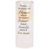 Elanze Designs No Place Like Home - Love Deeply - Black/Clear 10 x 4 Inch Glass Votive Candle Holder view 1