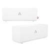 Flame Air Diffuser, Automatic Power Off Multi Colored Fire Flame Humidifier for Living Room (White) view 4