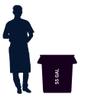 55 Gallon Trash Can With Lid And Dolly Round Ingredient Storage Containers Recycling Bin Kitchen Garbage Can Office Garbage Can Trash Barrel Plastic Barrel Yard Waste Bin Outdoor Trashcan (4, Red) view 3