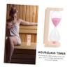 RORPOIR Wood and Glass Sauna Hourglass Timer Heat Resistant Decorative and Classic Shape Slow view 3