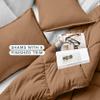 Bare Home Comforter Set - Twin/Twin Extra Long Size - Ultra-Soft - Goose Down Alternative - Premium 1800 Series - All Season Warmth (Twin/Twin XL, Caramel) view 3