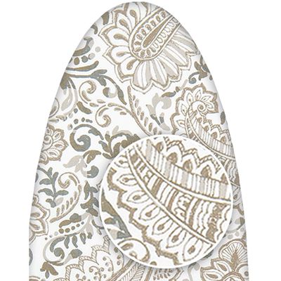 ClarUSA Premium Ironing Board Replacement Cover fits Reliable Corp Model C88, Ecru Paisley