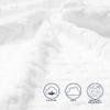 White Cotton Bath Towels Set of 4  30x56 Inches, Ultra Soft & Highly Absorbent, Quick-Drying Large Towels for Bathroom, Gym & Daily Use | Machine Washable | by Casual Living (Cane Collection) view 4