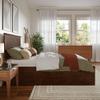 AFI Nantucket Full Solid Wood Platform Bed with Footboard & Storage Drawers in Walnut view 4