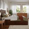 AFI Nantucket Full Solid Wood Platform Bed with Footboard & Twin Trundle in Walnut view 4