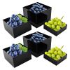 YIYIBYUS 6 Piece Display Stands,Display Nesting Riser Stands, Display Stands with Hollow Bottoms (Black) view 1