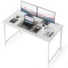 BANTI Computer Desk, 47 inch Home Office Desk, Modern Simple Style PC Table for Home, Office, Study, Writing, White view 1