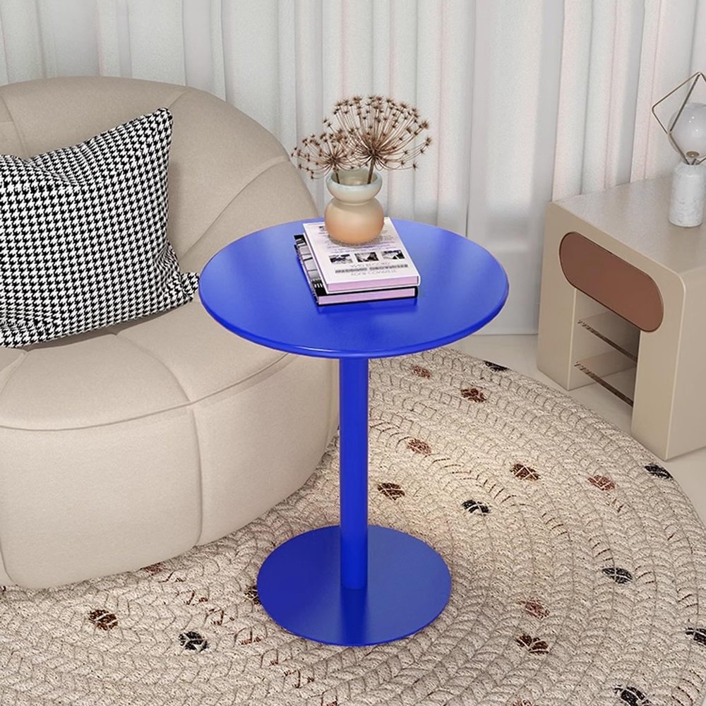 Antourlamm Round Pub Table Height Round Bar Table Bistro Table Small Accent Table Snack Table Tea Table Nightstand Sofa Table Coffee Table with Sturdy Metal Frame and Base (Size : 40x72cm)
