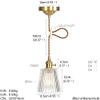 LED Modern Chandelier Lamp, Pendant Lights - Glass Pendant Light - Post Modern Clear Lampshades Light Fitting Compatible with Office Bedroom Coffee Shop Simple bar Lamps Decorate Lighti ,pendant view 4