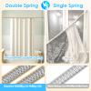 AIZESI Gold Shower Curtain Rod, Adjustable 42-74 Inch Shower Rod, 1" Diameter Tension Shower Curtain Rod No Drilling, Anti-Slip, Anti-Rust view 3