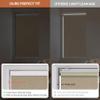 HOTSOON Blackout Roller Shades for Windows, Cordless Linen Fabric Roller Blinds, Thermal Insulated Privacy Blinds for Home Office, Blackout-Beige, 41" W x 64" H view 4