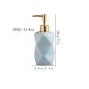 Handsoaps Dispenser Bottle Reusable Liquid Lotion Bottle Ceramic Liquid Dispenser Squeeze Bottle Bathroom Dispensing Suitable for Bathroom Kitchen Countertop Kitchen Soap Dispenser ( Color : C ) view 2