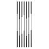 7 Piece Room Screens Partition Column, 0.6 0.7 0.8 0.9 1 1.1 1.2 1.3 1.4 1.5 1.6 1.7 1.8 1.9 2 2.1 2.2 2.3 M Tall Iron Room Divider Post, for Indoor Entryway Office Room Separation ( Color : 7pcs Blac view 1