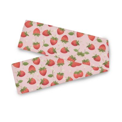 ALAZA Strawberry Table Runner for Kitchen Dining 13 x 90 Inches Long Table Runners Cloth Placemat Scarf for Office Wedding Party Holiday Home Decor