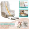 Ergonomic Office Chair, Home Office Desk Chair, High-Back Computer Chair with Lumbar Support and Retractable Footrest, 90-145 Reclining Chair, Rolling Swivel PU Leather Chair view 4