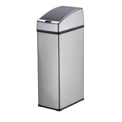 Smart Trash Bin Induction Automatic IR Sensor Dustbin Induction Rubbish Can Household Waste Bins Cleaning Accessories (Color : White-Fruit peach5, Size : 6L)