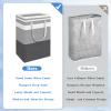 BlissTotes 3-Pack Laundry Basket, FreestandingWaterproof Laundry Hamper, Collapsible Tall Clothes Hamper with Easy Carry Handles for Clothes, Towels in the Family and Dorm,Gradient Grey,88L view 3