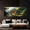 Sense Canvas Japanese Temple 7 Canvas Art - Home Decor Wall Art Print Poster Painting Medium 30x12 / 1.5" view 3