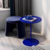 Antourlamm High Top Bar Table, Round Cocktail Bar Table with Metal Base, Pedestal Side Table, Counter Height Bistro Table for Dining Room, Breakfast, Coffee, Easy to Assemble (Size : 40x72cm) view 1
