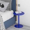 Antourlamm High Top Bar Table, Round Cocktail Bar Table with Metal Base, Pedestal Side Table, Counter Height Bistro Table for Dining Room, Breakfast, Coffee, Easy to Assemble (Size : 40x72cm) view 4