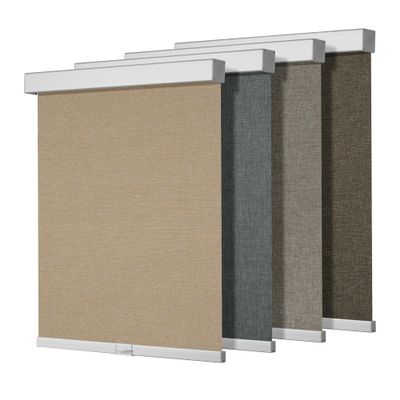 HOTSOON Light Filtering Roller Shades for Windows, Cordless Linen Fabric Roller Blinds, Thermal Insulated Privacy Blinds for Home Office, Light Filtering-Beige, 14" W x 88" H