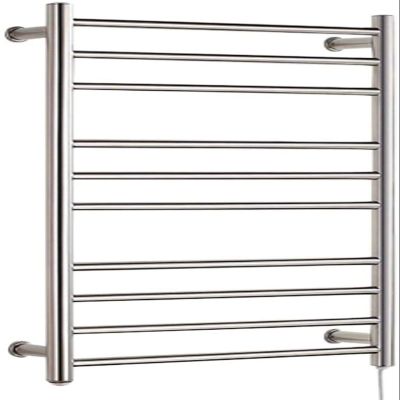 Bathroom Wall Heater Towel Warmer Rack Dryer Rack, Wall Mountable 10 Bar Stainless Steel Electric Bathroom Spa Hot Towel Warmer Rack, Polished 30.819.74.8In,Plugin