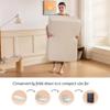 MLILY Foldable Mattress, 4 Inch Twin XL Tri Fold Memory Foam Mattress Topper, Floor Bed with Washable Cover for Camping, RV Travel and Guest Sleeping Mat, 80"38"4", White view 4