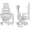 Office Chair Desk Chairs Mesh Computer Desk Chair with Wheels Ergonomic Office Chair Height Adjustable Swivel Task Chair with High Back, 90 Flip-up Arms and Tilt Function Backrest view 3