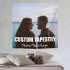 Asudfgh Custom Wall Tapestry with Name and Signs, Personalized Funny Backdrop for Wedding, Birthday, Valentines Day Gift, Create Your Own, H 60"x60" view 2