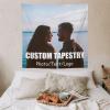 Asudfgh Custom Wall Tapestry with Name and Signs, Personalized Funny Backdrop for Wedding, Birthday, Valentines Day Gift, Create Your Own, H 60"x60" view 3