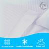3 Piece Hospital Bed Sheet Set, 100% Egyptian Cotton 400 Thread Count, Soft and Comfy, Standard Size 36X80 Inch with 6 Inch Deep Pocket, Light Grey Stripe view 3