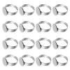 Stainless Steel Adjustable Ring Blanks 12mm 20pcs Flat Tray view 1