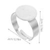 Stainless Steel Adjustable Ring Blanks 12mm 20pcs Flat Tray view 2
