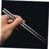 BIUDECO 5pairs Elegant Silver Stainless Steel Chopsticks with Plum Blossom Design Portable Reusable Tableware for Home Dining and Travel Dishwasher Safe view 4
