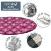 Leafage Pink Print Round Outdoor Tablecloth, Stain-Resistant Wipeable Table Cover, for Dining Parties Wedding Table Fit for 36" Table view 3