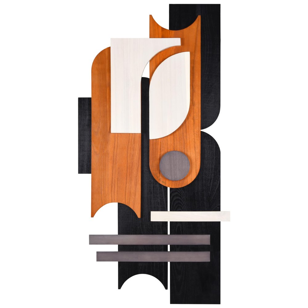 Empire Art Direct "Honeyed Dusk I" Hand Made & Hand Finished Dimensional Wood Abstracts, Ready to Hang, Living Room, Bedroom & Office, 48" x 24"x 1.42"