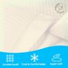 3 Piece Hospital Bed Sheet Set, 100% Egyptian Cotton 400 Thread Count, Soft and Comfy, Twin XXL Size 39X84 Inch with 12 Inch Deep Pocket, Ivory Stripe view 3