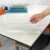 JYHHCYS Self Adhesive Clear Protective Film for Marble Table/Wood Table/Glass Table, Waterproof Oilproof Transparent Film Contact Paper, Dining Table Stickers (Size : 50x200cm/19.7x78.7in) view 3