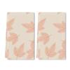 Bohemian Style Hand Towel Set of 2 Pink Floral Bath Towels Soft Maple Leaves Flower Fingertip Face Towel for Bathroom Kitchen Hotel Spa Decor Gift 24 x 16 Inches view 1