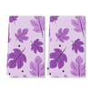 Spring Hand Towel Set of 2 Purple Floral Bath Towels Soft Leaves Fingertip Face Towel for Bathroom Kitchen Hotel Spa Decor Gift 24 x 16 Inches view 1