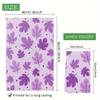 Spring Hand Towel Set of 2 Purple Floral Bath Towels Soft Leaves Fingertip Face Towel for Bathroom Kitchen Hotel Spa Decor Gift 24 x 16 Inches view 2