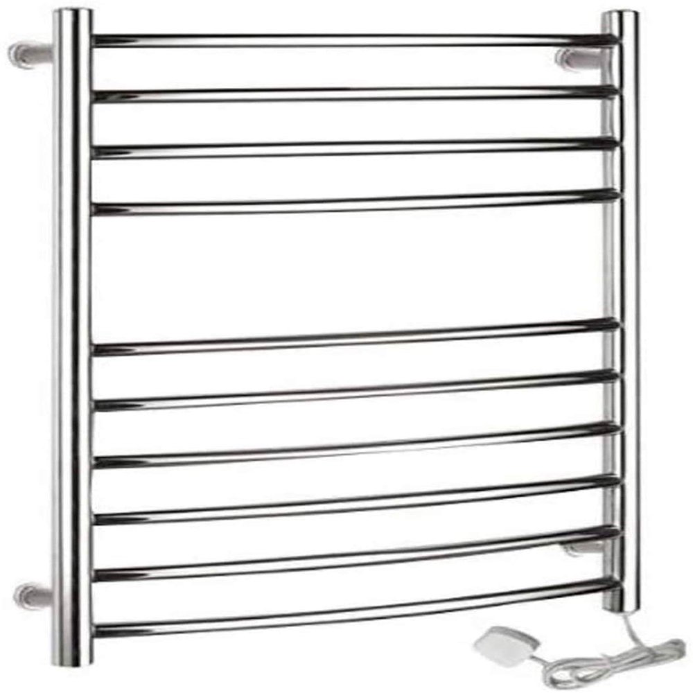Bathroom Wall Heater Wallmounted Towel Warmer, Luxurious Stainless Steel Electric Towel Rack, Electric Towel Rack with 10 Heated Bars 29.53  20.47  4.92 Inch,Plugin
